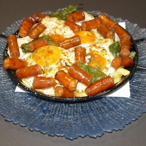 Broken Eggs with Chistorra